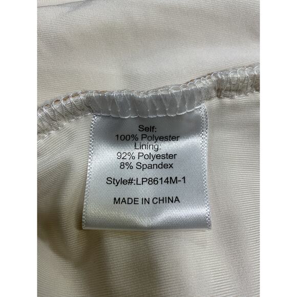 Line & Dot 'Bowen' Cream Polyester Crocheted Pants Size M - NWT - Picture 3 of 5